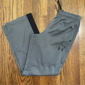 Under Armour Boys Athletic Pant Gray Black Size Large